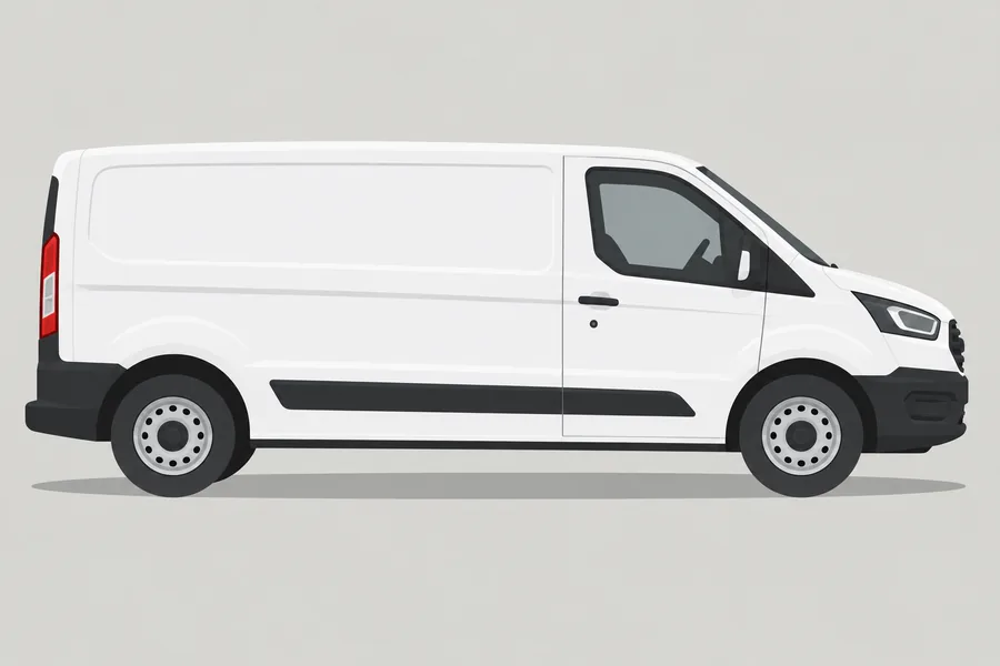 Side-view illustration of the Transit LWB
